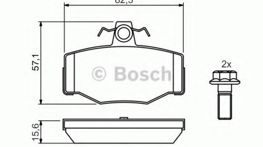 Set placute frana,frana disc NISSAN ALMERA TINO (V10) (1998 - 2006) BOSCH 0 986 460 993 piesa NOUA