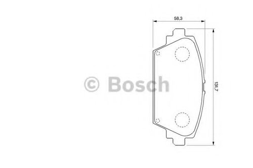 Set placute frana,frana disc NISSAN ALMERA TINO (V10) (1998 - 2006) BOSCH 0 986 424 791 piesa NOUA