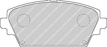 Set placute frana,frana disc NISSAN ALMERA TINO (V10) (1998 - 2006) FERODO FDB1580 piesa NOUA