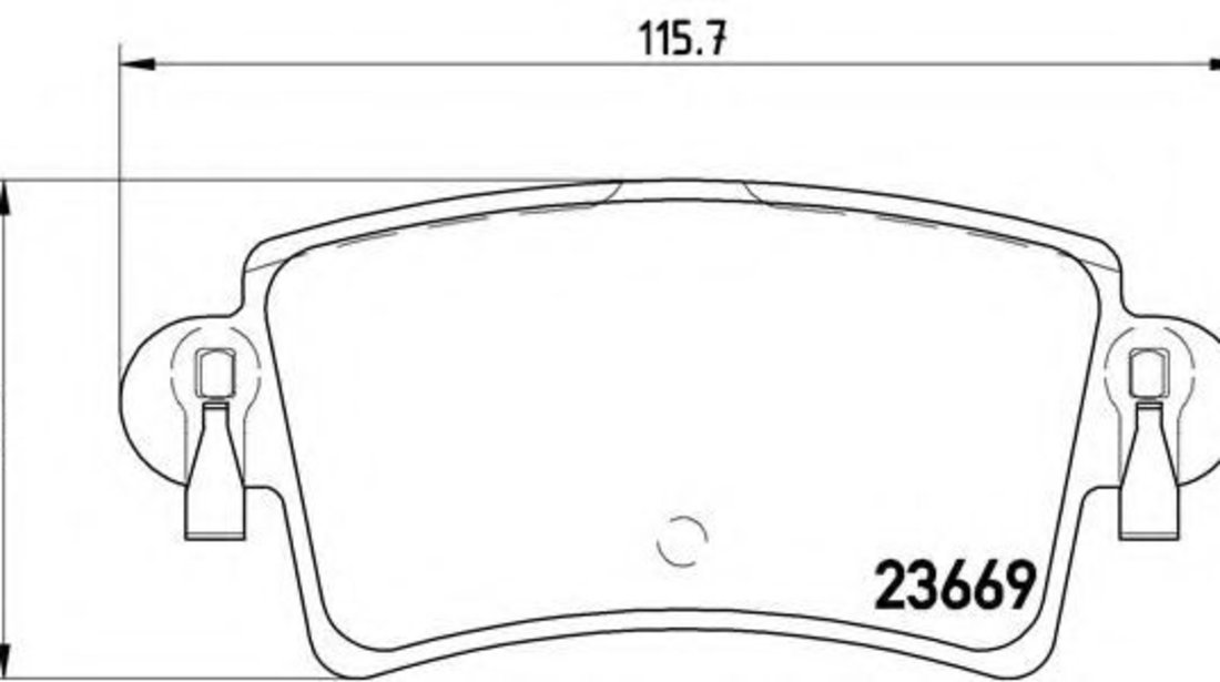 Set placute frana,frana disc NISSAN INTERSTAR caroserie (X70) (2002 - 2016) BREMBO P 59 040 piesa NOUA