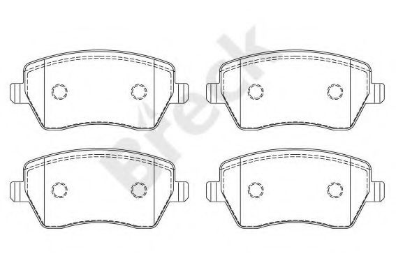 Set placute frana,frana disc NISSAN MICRA III (K12) (2003 - 2010) Break 23973 00 702 00 piesa NOUA