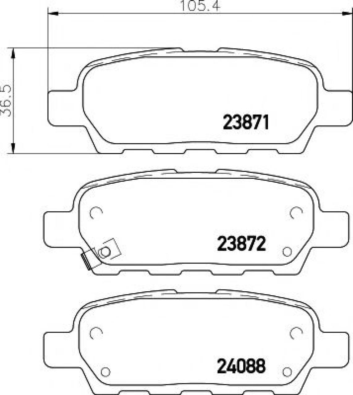 Set placute frana,frana disc NISSAN MURANO (Z50) (2003 - 2016) TEXTAR 2387101 piesa NOUA