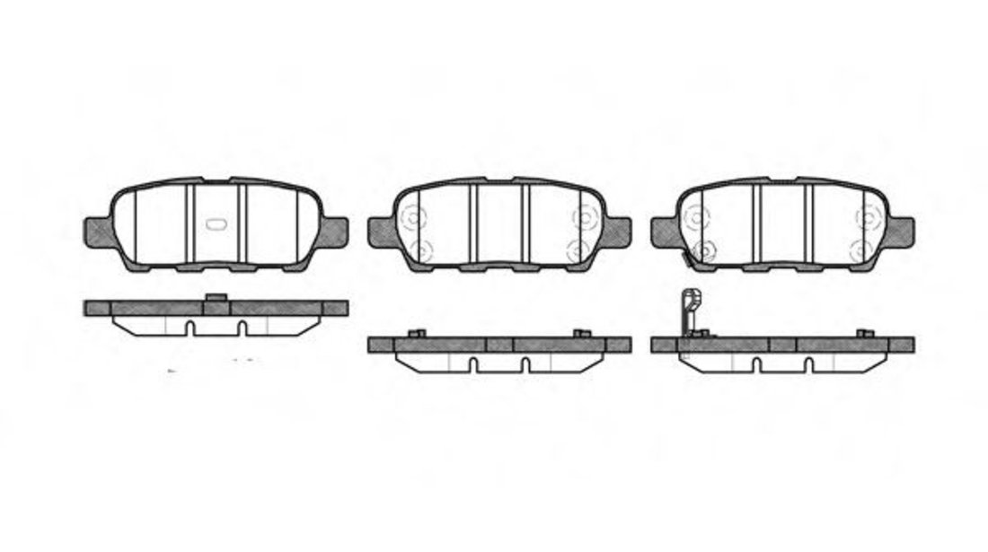 Set placute frana,frana disc NISSAN MURANO (Z50) (2003 - 2016) REMSA 0876.01 piesa NOUA