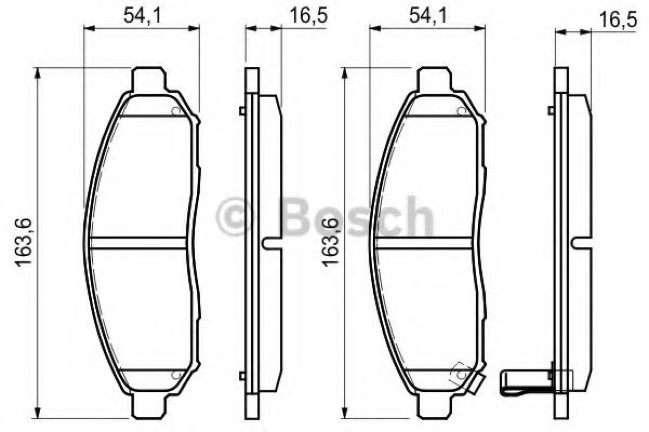 Set placute frana,frana disc NISSAN NAVARA platou / sasiu (D40) (2008 - 2016) BOSCH 0 986 494 151 piesa NOUA