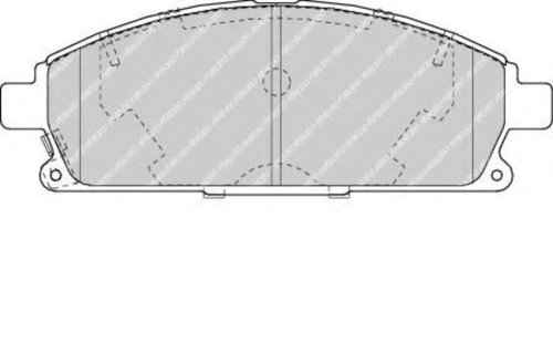 Set placute frana,frana disc NISSAN PATHFINDER II (R50) (1995 - 2004) FERODO FDB1263 piesa NOUA