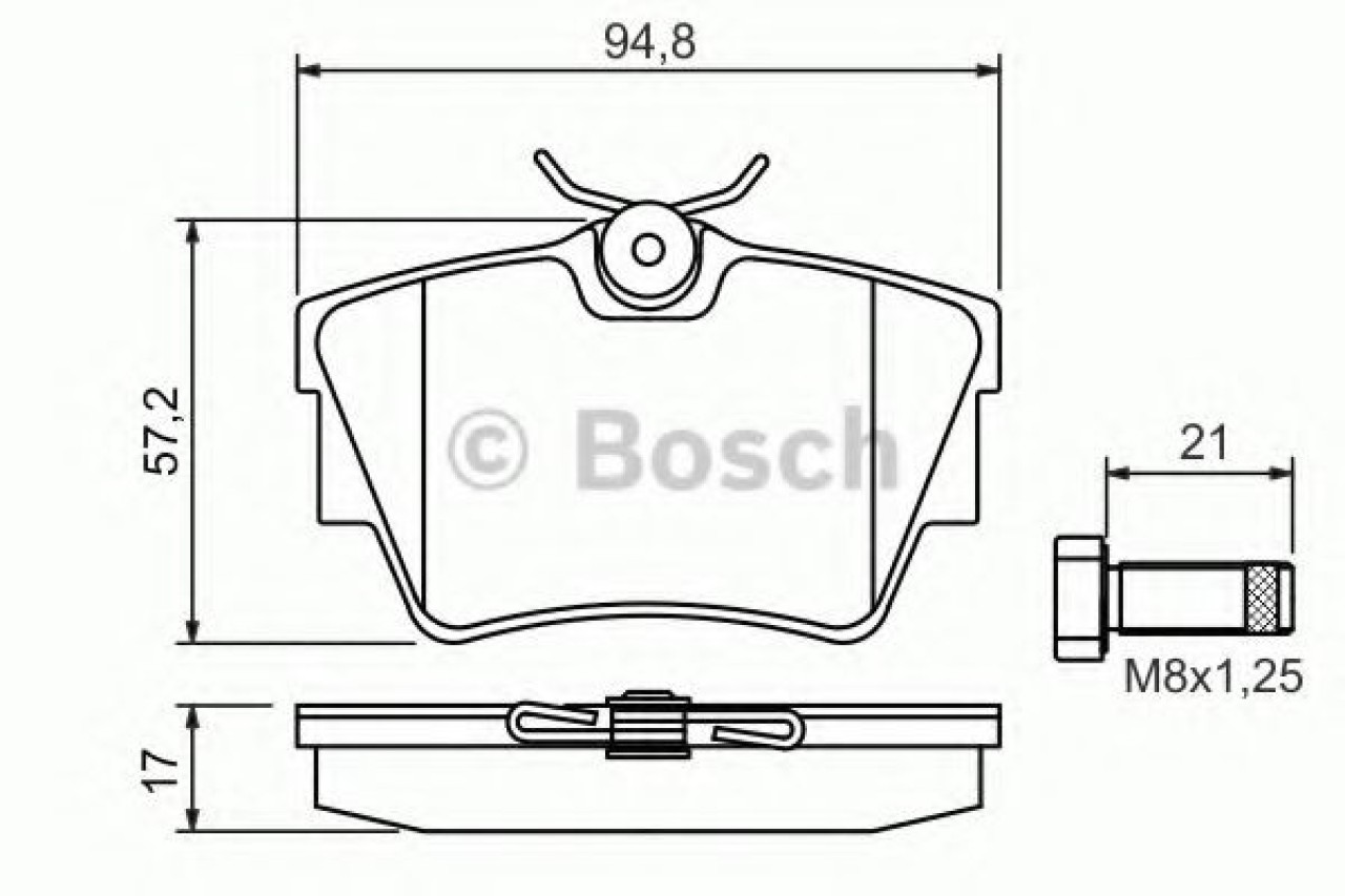 Set placute frana,frana disc NISSAN PRIMASTAR bus (X83) (2001 - 2016) BOSCH 0 986 494 040 piesa NOUA