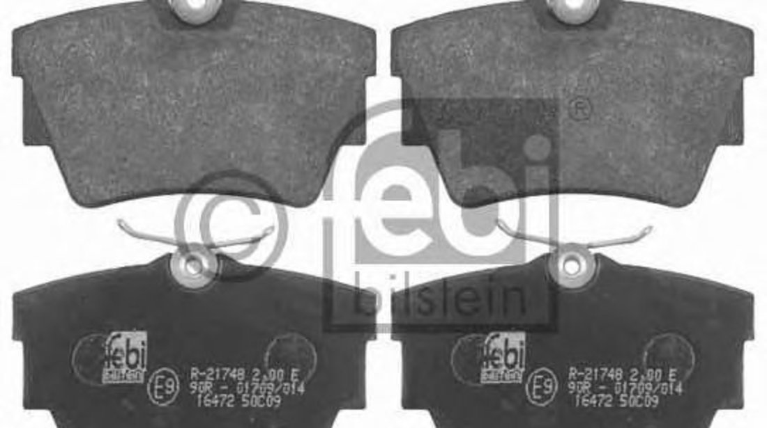 Set placute frana,frana disc NISSAN PRIMASTAR platou / sasiu (2002 - 2006) FEBI BILSTEIN 16472 piesa NOUA