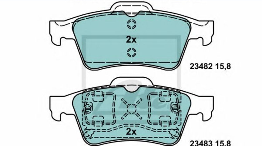 Set placute frana,frana disc NISSAN PRIMERA Break (WP12) (2002 - 2016) ATE 13.0470-7137.2 piesa NOUA