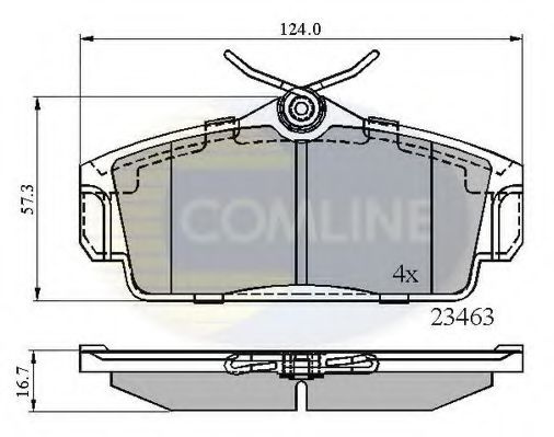 Set placute frana,frana disc NISSAN PRIMERA (P11) (1996 - 2001) COMLINE CBP0740 piesa NOUA