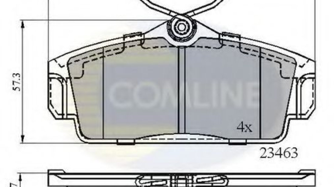 Set placute frana,frana disc NISSAN PRIMERA (P11) (1996 - 2001) COMLINE CBP0740 piesa NOUA