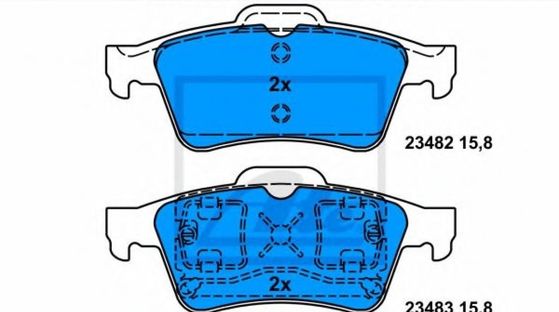 Set placute frana,frana disc NISSAN PRIMERA (P12) (2002 - 2016) ATE 13.0460-7137.2 piesa NOUA