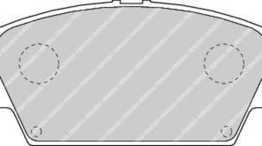 Set placute frana,frana disc NISSAN PRIMERA (P12) (2002 - 2016) FERODO FDB1580 piesa NOUA