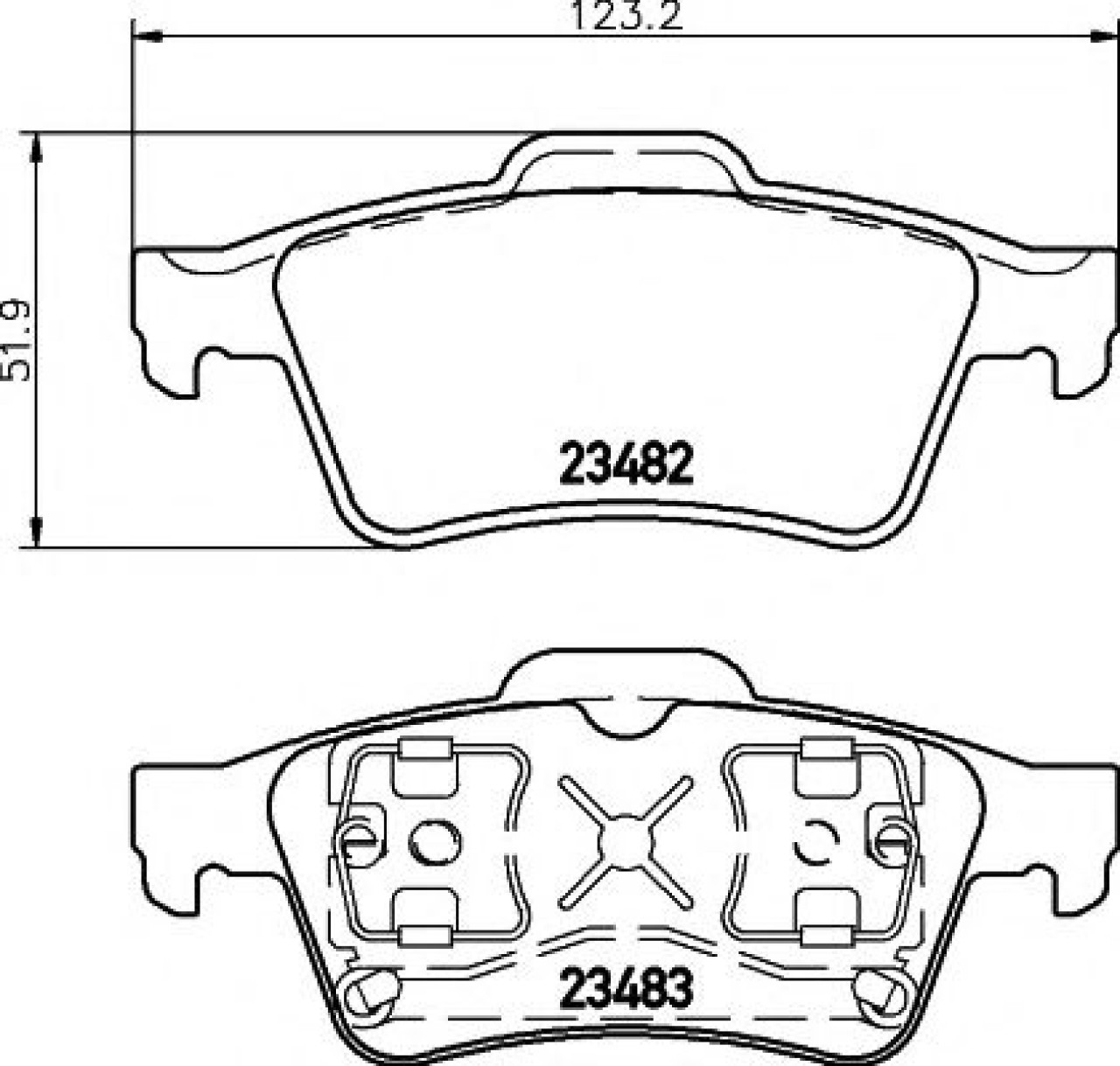 Set placute frana,frana disc NISSAN PRIMERA (P12) (2002 - 2016) TEXTAR 2348202 piesa NOUA