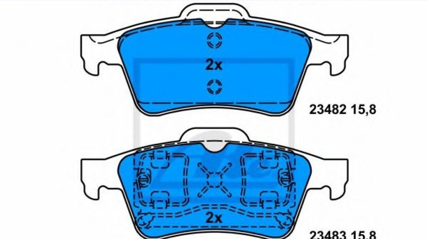 Set placute frana,frana disc NISSAN PRIMERA Hatchback (P12) (2002 - 2016) ATE 13.0460-7137.2 piesa NOUA