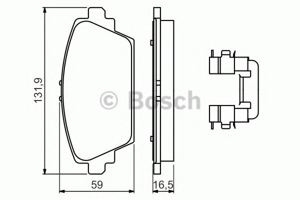 Set placute frana,frana disc NISSAN PRIMERA Hatchback (P12) (2002 - 2016) BOSCH 0 986 494 629 piesa NOUA