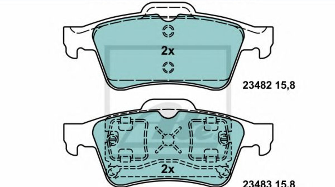 Set placute frana,frana disc NISSAN PRIMERA Hatchback (P12) (2002 - 2016) ATE 13.0470-7137.2 piesa NOUA