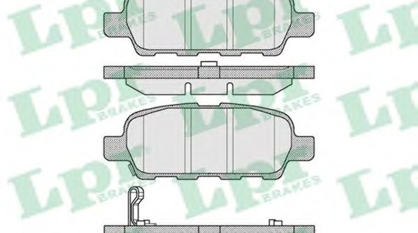 Set placute frana,frana disc NISSAN TIIDA Hatchback (C11X) (2006 - 2016) LPR 05P857 piesa NOUA