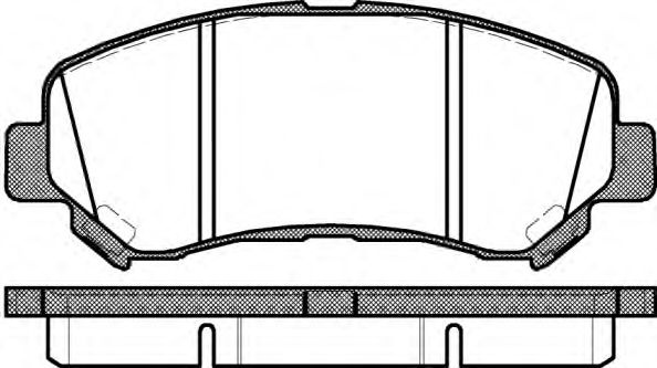 Set placute frana,frana disc NISSAN X-TRAIL (T31) (2007 - 2013) REMSA 1318.00 piesa NOUA