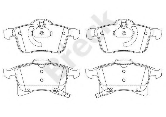 Set placute frana,frana disc OPEL ADAM (2012 - 2016) Break 23832 00 702 10 piesa NOUA