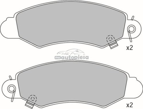 Set placute frana,frana disc OPEL AGILA (A) (H00) (2000 - 2007) KRIEGER 0950006369 piesa NOUA