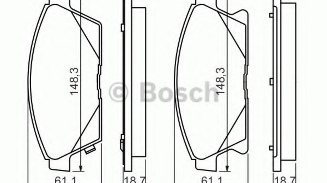 Set placute frana,frana disc OPEL AMPERA (2011 - 2016) BOSCH 0 986 494 434 piesa NOUA