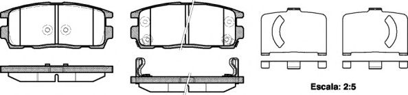 Set placute frana,frana disc OPEL ANTARA (2006 - 2016) REMSA 1260.12 piesa NOUA