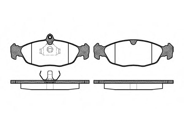 Set placute frana,frana disc OPEL ASTRA F Combi (51, 52) (1991 - 1998) REMSA 0393.00 piesa NOUA