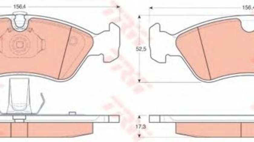 Set placute frana,frana disc OPEL ASTRA F Hatchback (53, 54, 58, 59) (1991 - 1998) TRW GDB1300 piesa NOUA