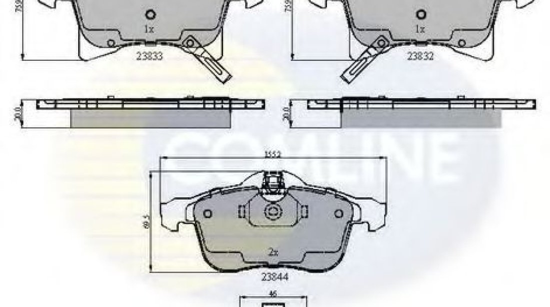 Set placute frana,frana disc OPEL ASTRA G Combi (F35) (1998 - 2009) COMLINE CBP31307 piesa NOUA