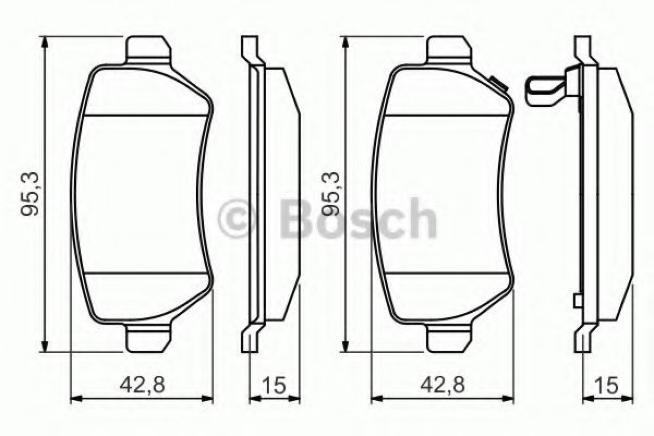 Set placute frana,frana disc OPEL ASTRA G Combi (F35) (1998 - 2009) BOSCH 0 986 495 218 piesa NOUA