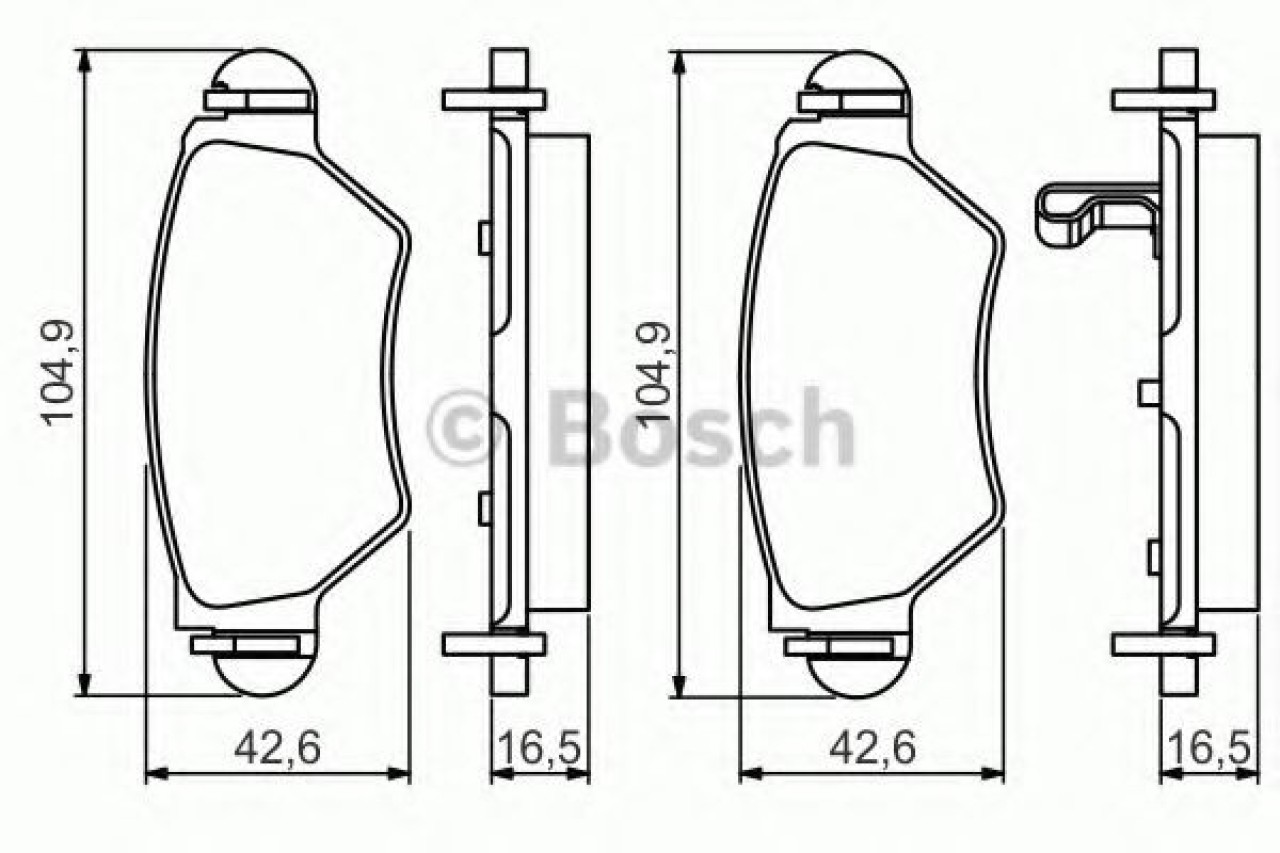 Set placute frana,frana disc OPEL ASTRA G Combi (F35) (1998 - 2009) BOSCH 0 986 495 250 piesa NOUA