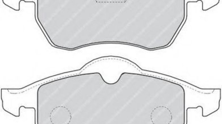 Set placute frana,frana disc OPEL ASTRA G Cupe (F07) (2000 - 2005) FERODO FDB1295 piesa NOUA