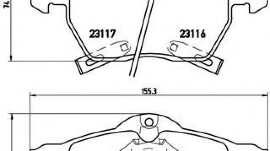 Set placute frana,frana disc OPEL ASTRA G Cupe (F07) (2000 - 2005) BREMBO P 59 048 piesa NOUA