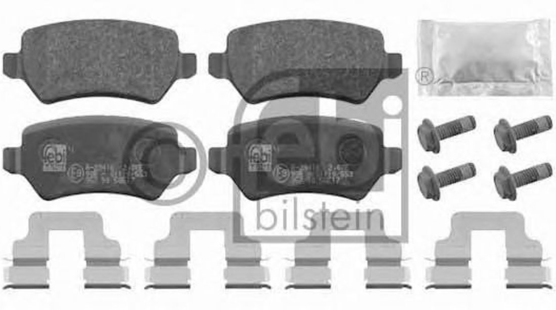 Set placute frana,frana disc OPEL ASTRA G Cupe (F07) (2000 - 2005) FEBI BILSTEIN 16512 piesa NOUA