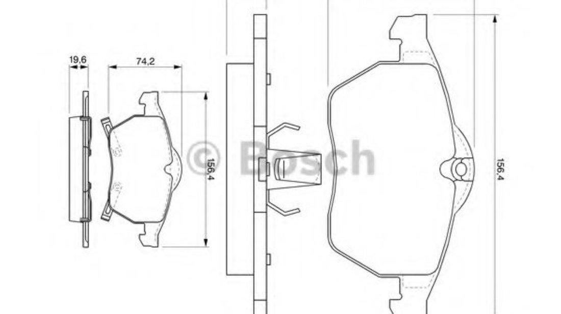 Set placute frana,frana disc OPEL ASTRA G Hatchback (F48, F08) (1998 - 2009) BOSCH 0 986 424 488 piesa NOUA