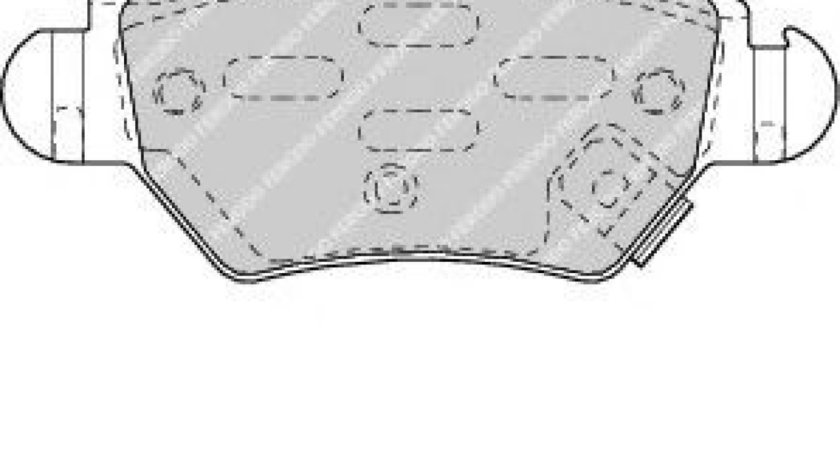 Set placute frana,frana disc OPEL ASTRA G Cabriolet (F67) (2001 - 2005) FERODO FDB1294 piesa NOUA