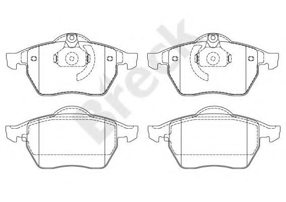 Set placute frana,frana disc OPEL ASTRA G Hatchback (F48, F08) (1998 - 2009) Break 21829 00 701 00 piesa NOUA