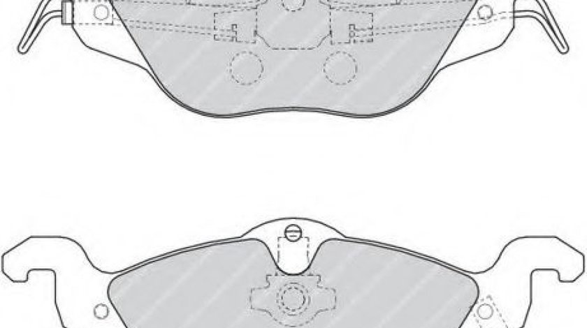 Set placute frana,frana disc OPEL ASTRA G Hatchback (F48, F08) (1998 - 2009) FERODO FDB1293 piesa NOUA