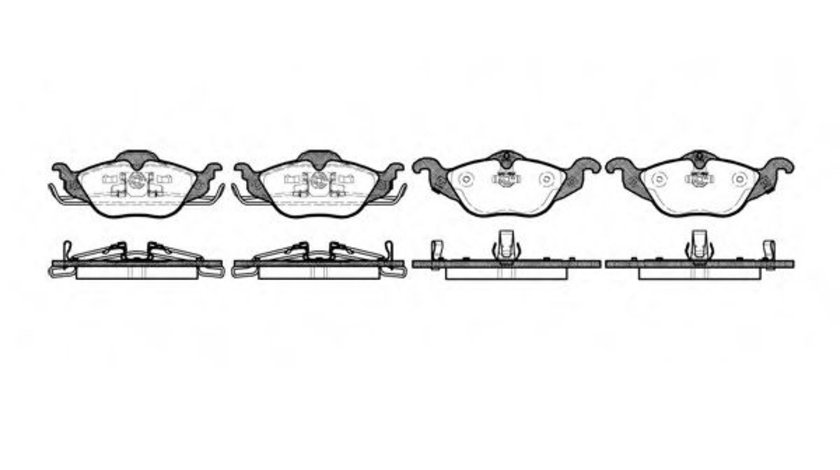 Set placute frana,frana disc OPEL ASTRA G Cabriolet (F67) (2001 - 2005) REMSA 0684.02 piesa NOUA