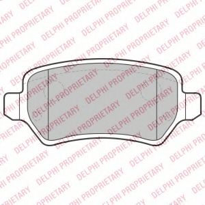 Set placute frana,frana disc OPEL ASTRA H (L48) (2004 - 2016) DELPHI LP2209 piesa NOUA