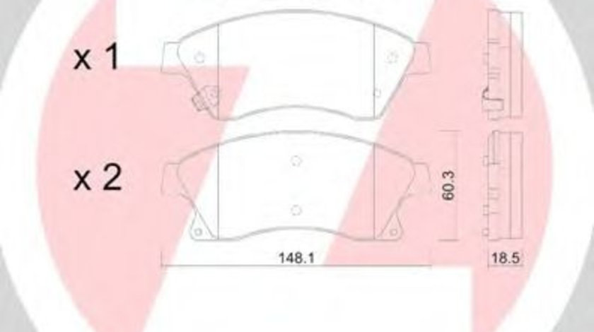 Set placute frana,frana disc OPEL ASTRA J GTC (2011 - 2016) ZIMMERMANN 25031.185.1 piesa NOUA