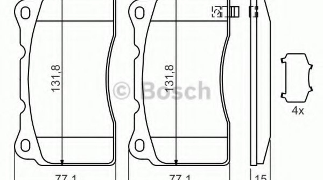 Set placute frana,frana disc OPEL ASTRA J GTC (2011 - 2016) BOSCH 0 986 494 395 piesa NOUA