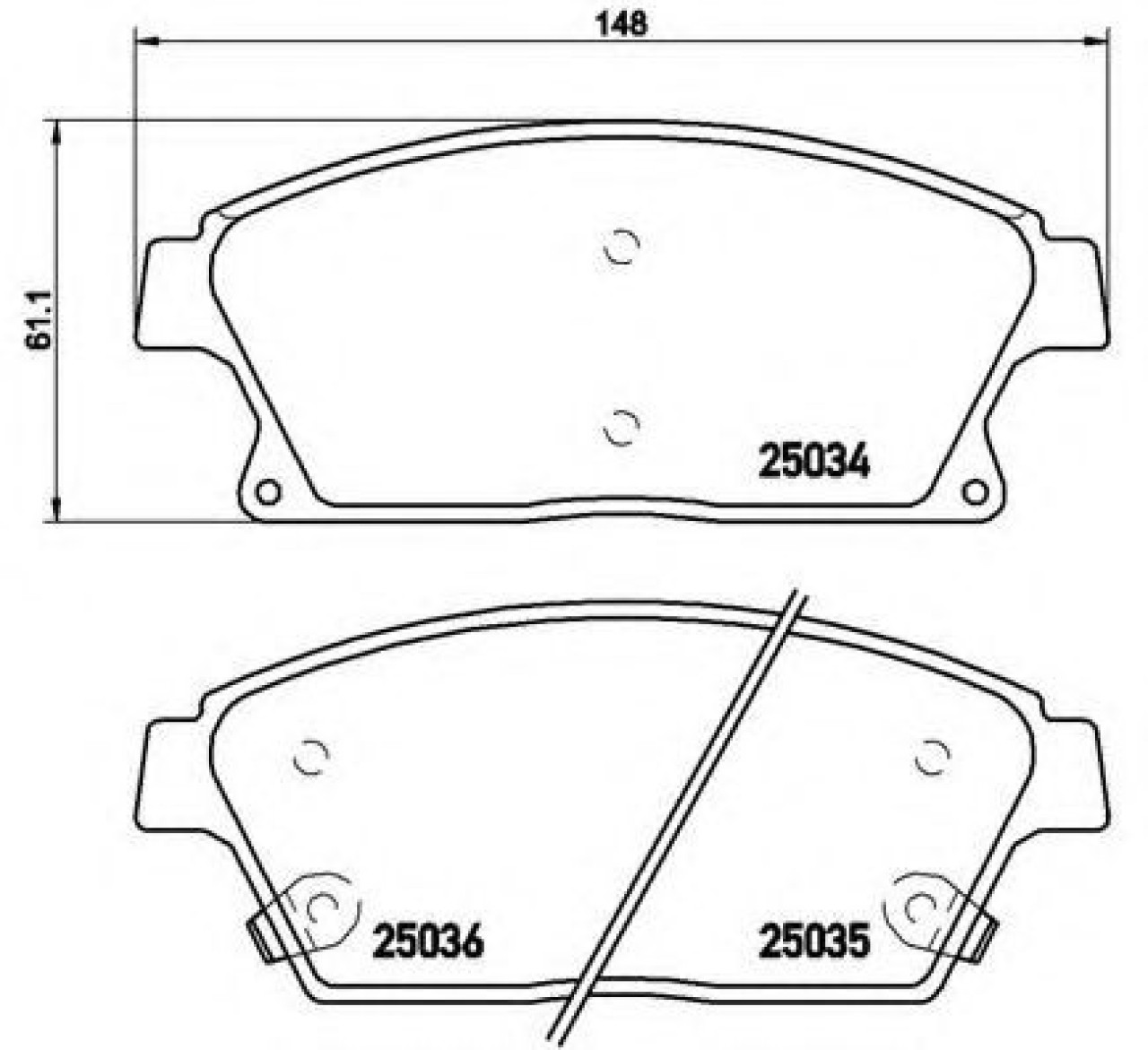 Set placute frana,frana disc OPEL ASTRA J GTC (2011 - 2016) BREMBO P 59 077 piesa NOUA