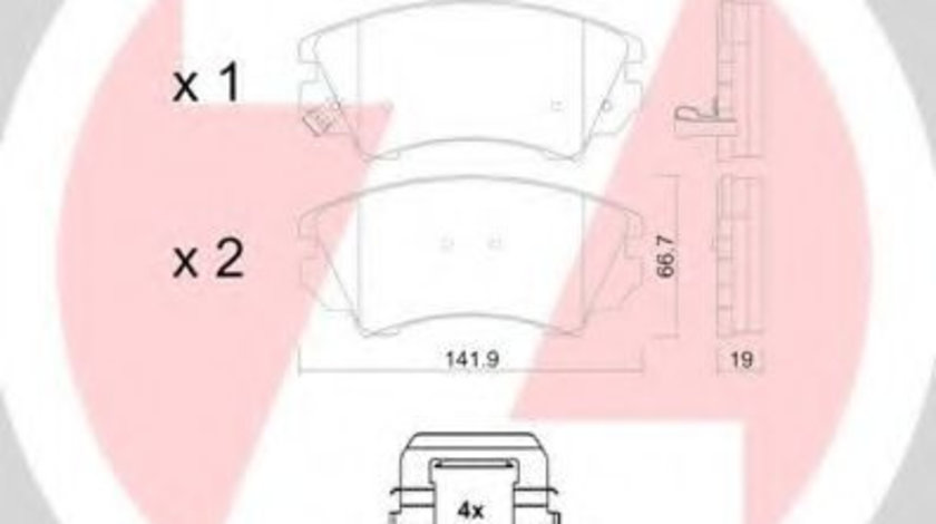 Set placute frana,frana disc OPEL ASTRA J GTC (2011 - 2016) ZIMMERMANN 24412.190.2 piesa NOUA