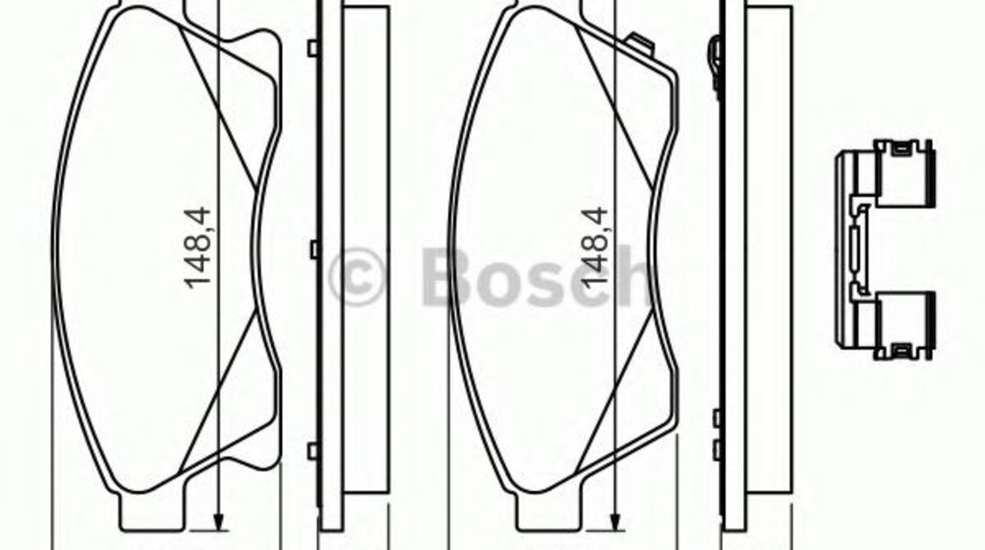 Set placute frana,frana disc OPEL ASTRA J Sports Tourer (2010 - 2016) BOSCH 0 986 494 644 piesa NOUA