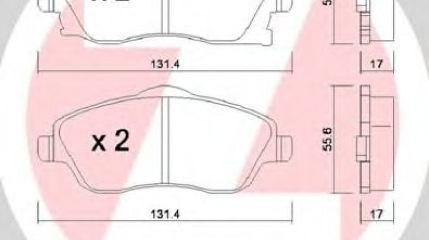 Set placute frana,frana disc OPEL CORSA C (F08, F68) (2000 - 2009) ZIMMERMANN 23225.170.1 piesa NOUA