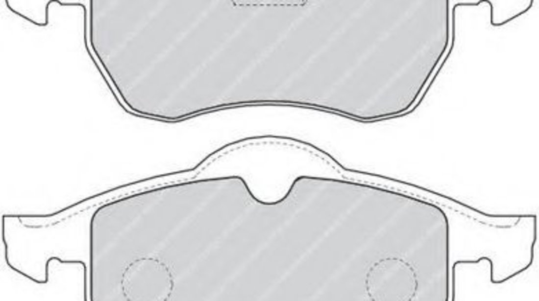 Set placute frana,frana disc OPEL CORSA C (F08, F68) (2000 - 2009) FERODO FDB1295 piesa NOUA