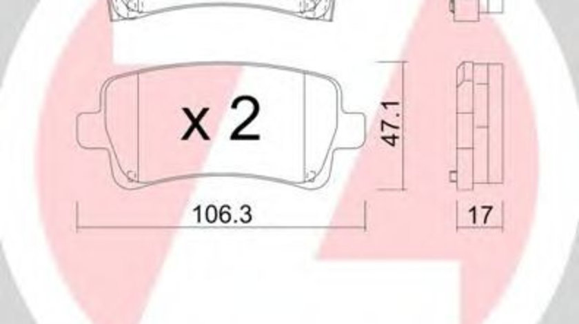 Set placute frana,frana disc OPEL INSIGNIA (2008 - 2016) ZIMMERMANN 24421.170.1 piesa NOUA