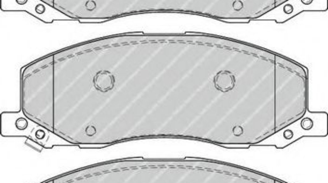 Set placute frana,frana disc OPEL INSIGNIA Combi (2008 - 2016) FERODO FDB4278 piesa NOUA