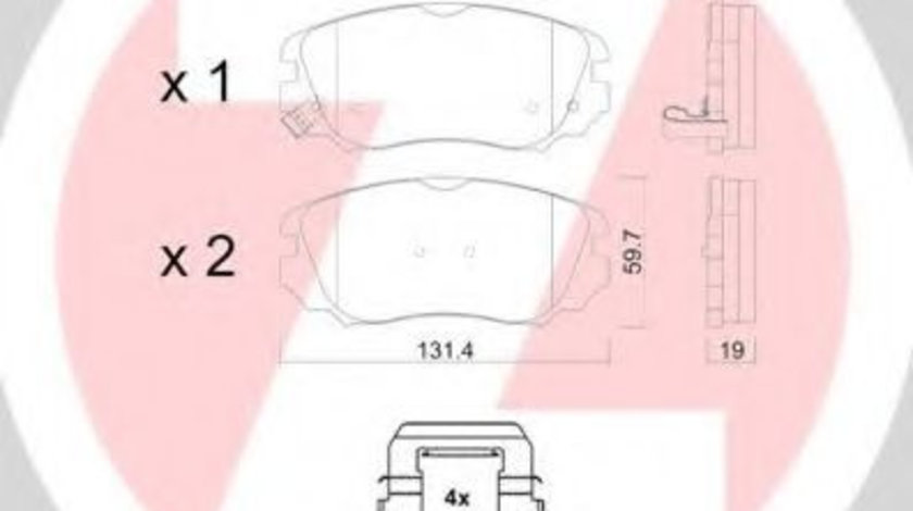 Set placute frana,frana disc OPEL INSIGNIA Limuzina (2008 - 2016) ZIMMERMANN 24415.190.2 piesa NOUA